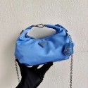 Prada Re-Edition 2005 nylon shoulder bag 1BH172 blue HV10832Ty85