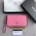 Prada Saffiano Leather Mini Bag 1HZ029 pink HV02510vm49