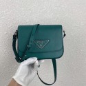 Prada Saffiano leather mini shoulder bag 2BD249 green HV01876Dq89