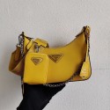 Prada Saffiano leather mini shoulder bag 2BH204 yellow HV00209Ag46