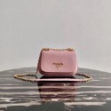 Prada Saffiano leather shoulder bag 2BD275 pink HV03234vK93