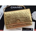 Quality Chanel Calfskin & Gold-Tone Metal A33814 Gold HV01139Vu63