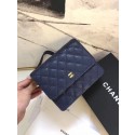 Quality Chanel WOWO Mini Shoulder Bag 3358 Dark blue HV10949Vu63