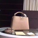 Replica AAA Louis Vuitton Capucines BB Tote Bag 94754 Apricot HV05534of41