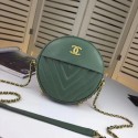 Replica Best Quality Chanel lambskin leather WOC chain bag 5698 green HV09245Rf83