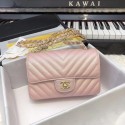 Replica Best Quality Chanel Small Classic Handbag Grained Calfskin & Gold-Tone Metal A69900 pink HV06325Rf83