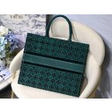 Replica Best Quality DIOR BOOK TOTE green Cannage Embroidered Velvet M1286Z HV08150Rf83