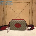 Replica Best Quality Gucci GG ophidia Canvas Messenger Bag 476466 Red HV06690Rf83
