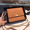 Replica Boy chanel clutch with chain A84433 brown HV00622ij65