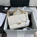 Replica Chanel 2.55 Calfskin Flap Bag A37587 white HV06823UD97