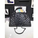 Replica Chanel Bowling Bag Aged Calfskin & Silver-Tone Metal A57837 Black HV03065Ac56