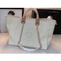 Replica Chanel Canvas Tote Shopping Bag A66941 Cream HV05298ED66