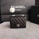 Replica Chanel Classic Flap Bag original Sheepskin Leather 1115 black silver chain HV07636YP94