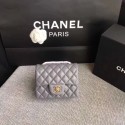 Replica Chanel Classic Flap Bag original Sheepskin Leather 1115 grey gold chain HV11286YP94