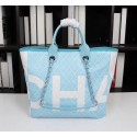 Replica Chanel Cowhide Tote Bag 7180 blue HV01331XB19