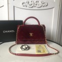 Replica Chanel flap bag with top handle A92991 Burgundy HV04035sA83
