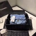 Replica Chanel flap bag Wool sheepskin &Gold-Tone Metal AS1199 light blue HV01052zR45