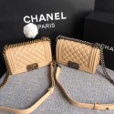 Replica Chanel Flap Shoulder Bag Original Sheepskin Leather LE BOY 67085 apricot HV00020sA83
