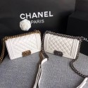 Replica Chanel Flap Shoulder Bag Sheepskin Leather LE BOY 67085 white HV10085cK54