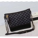 Replica Chanel Gabrielle Denim Shoulder Bag 1010A black HV00043ls37