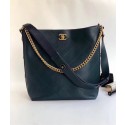 Replica Chanel Hobo Handbag Calfskin Grosgrain & Gold Tone Metal A57576 blue HV00470ec82