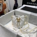Replica Chanel mini drawstring bag AS2529 white HV08607ij65