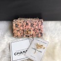 Replica Chanel Mini Flap Bag Python & Gold-Tone Metal B69900 pink HV00233ED66