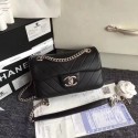 Replica Chanel origianl lambskin Shoulder Bag CF3695 black HV08307zR45