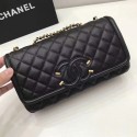 Replica Chanel Original Cannage Pattern Shoulder Bag 66870 Black HV07360Kg43