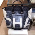 Replica Chanel Original Large Shopping Bag A57161 Black & Beige HV02247Hd81