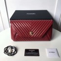 Replica Chanel sheepskin Leather Clutch 6698 red HV00179rH96
