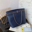 Replica Chanel shopping bag AS2556 Navy Blue HV05215ec82
