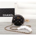Replica Chanel Wallet on Chain Lambskin & Gold-Tone Metal A8153 Black HV00079DY71