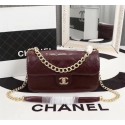 Replica Cheap Chanel Calfskin Leather flap bag 2239 Wine HV00186Mq48