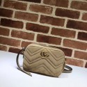 Replica Cheap Gucci GG Marmont velvet small Shoulder Bag 448065 Khaki HV08465QC68
