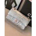 Replica Fashion Chanel Classic Handbag Original silver & Gold-Tone Metal A01112 silver HV01435yI43