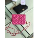 Replica Fashion Chanel Original Small classic Sheepskin Shoulder Bag AP0146 rose HV01002HM85