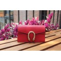 Replica Gucci Dionysus Calfskin mini Shoulder Bag 476432 red HV10501AP18