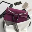 Replica Gucci Dionysus super mini bag with crystals A476432 purple HV06202BJ25