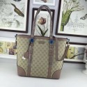 Replica Gucci GG Canvas Shoulder Bag 387602 pink HV04934VA65