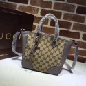 Replica Gucci GG Canvas Top Handle Bag 353121 gray HV00459aG44