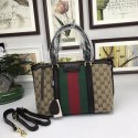 Replica Gucci GG Canvas Top Handle Bags 353114 Coffee HV07597ui32