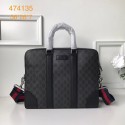 Replica Gucci GG canvas top quality tote bag 387102 black HV04012BJ25