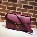 Replica Gucci GG Marmont Leather Shoulder Bag 401173 Rose HV07147ij65