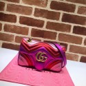 Replica Gucci GG Marmont matelasse Mini Bag 446744 Pink&Red&Purple HV11957zR45