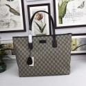 Replica Gucci GG Supreme Canvas Tote Bags 211137 brown HV04718Ye83