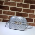 Replica Gucci Mini laminated leather bag 534950 silver HV11180cK54