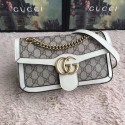 Replica Gucci Ophidia GG Supreme small shoulder bag 443497 white HV09726XB19