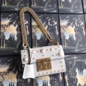 Replica Gucci Padlock small GG Pearl shoulder bag 409487 White HV11740Kg43