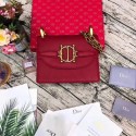 Replica High Quality Dior DIORDIRECTION FLAP BAG IN RED LAMBSKIN M6810 HV00015Jh90